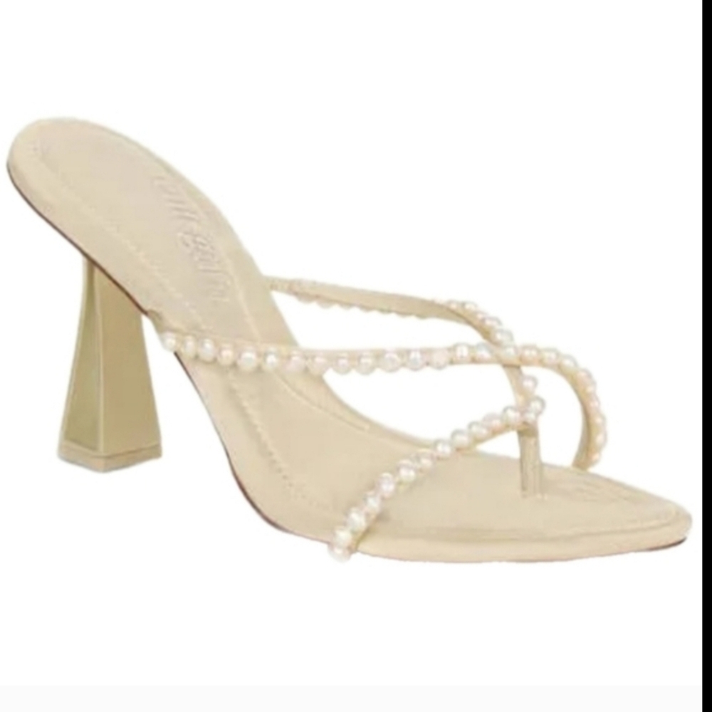 Cult Gaia Soriah Pearl Sandal Cream Women’s Size 7.5